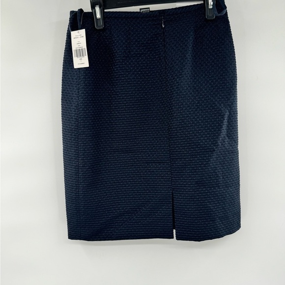Tahari blue pencil skirt navy sparkle size 4 - Picture 11 of 11